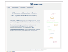 Tablet Screenshot of genericom.de